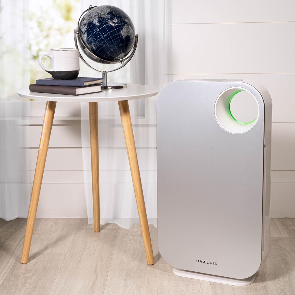 OVAL AIR 3-Stage H13 True HEPA 5-in-1 Air Purifier. Picture 3