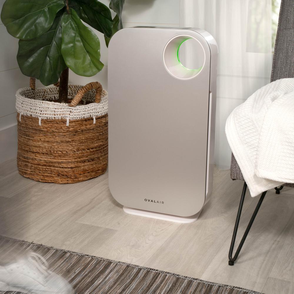 OVAL AIR 3-Stage H13 True HEPA 5-in-1 Air Purifier. Picture 7