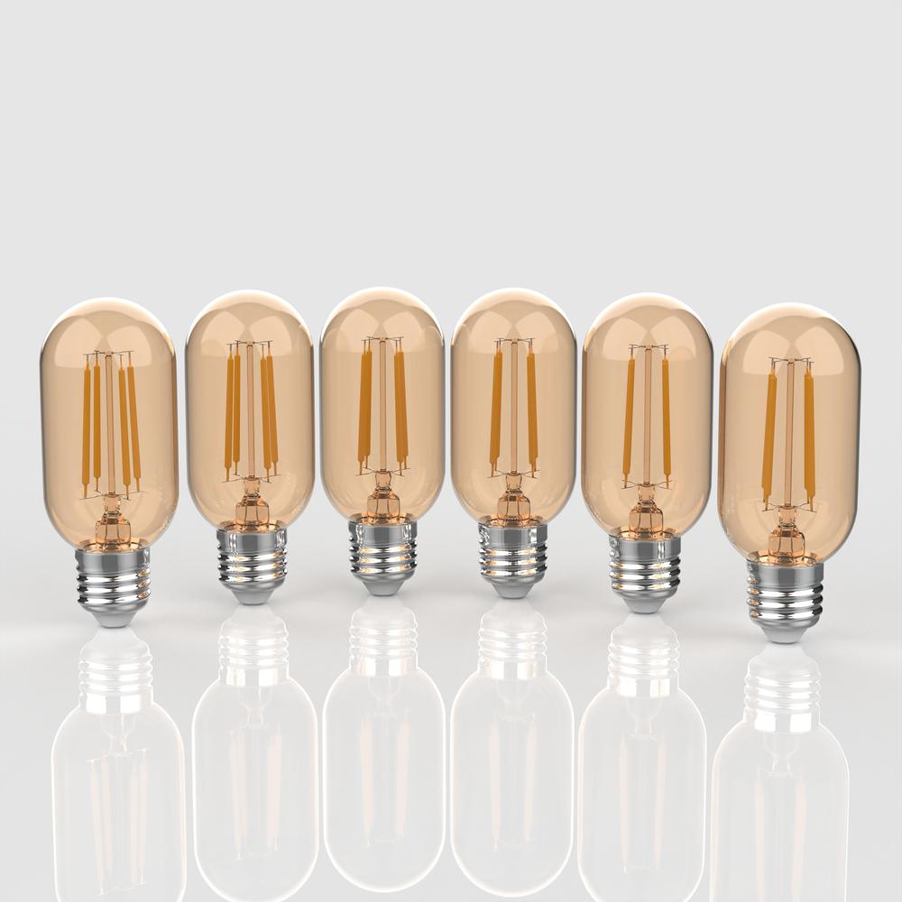 Industrial Non-Dimmable T45 4-Watt LED Edison Glass Bulbs (Pack of 6). Picture 5