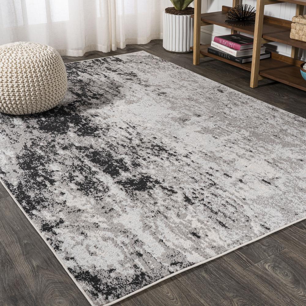 Storm Modern Abstract Area Rug. Picture 3