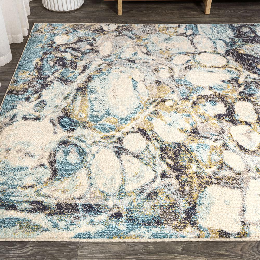 Pebble Marbled Abstract Area Rug. Picture 4