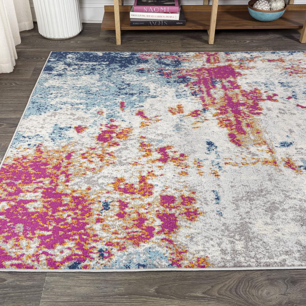 Sunset Modern Abstract Area Rug. Picture 4