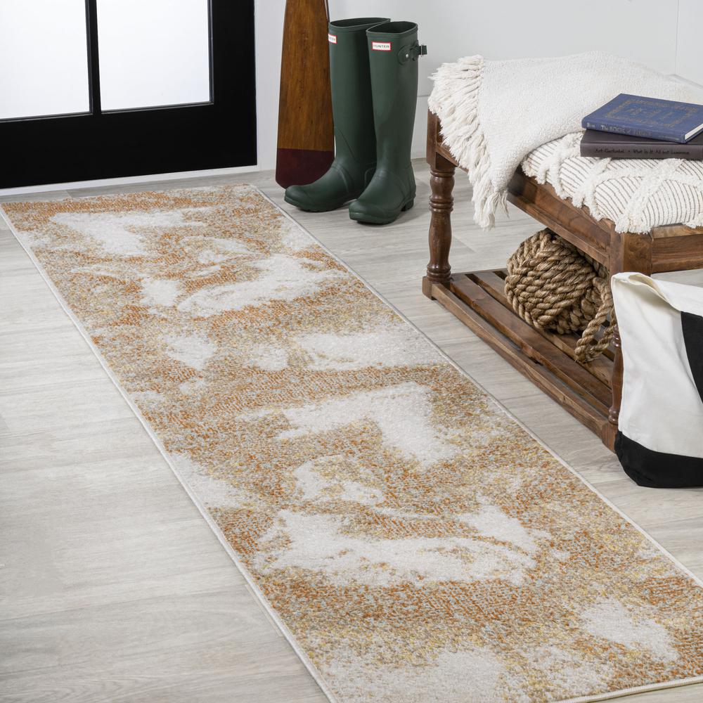 Petalo Abstract Two Tone Modern Area Rug. Picture 3