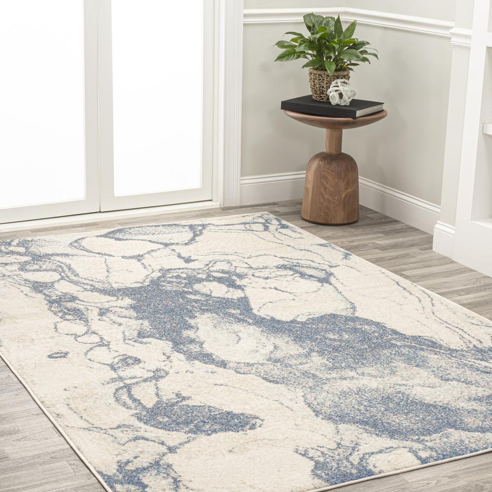 Marmo Abstract Marbled Modern Area Rug. Picture 6