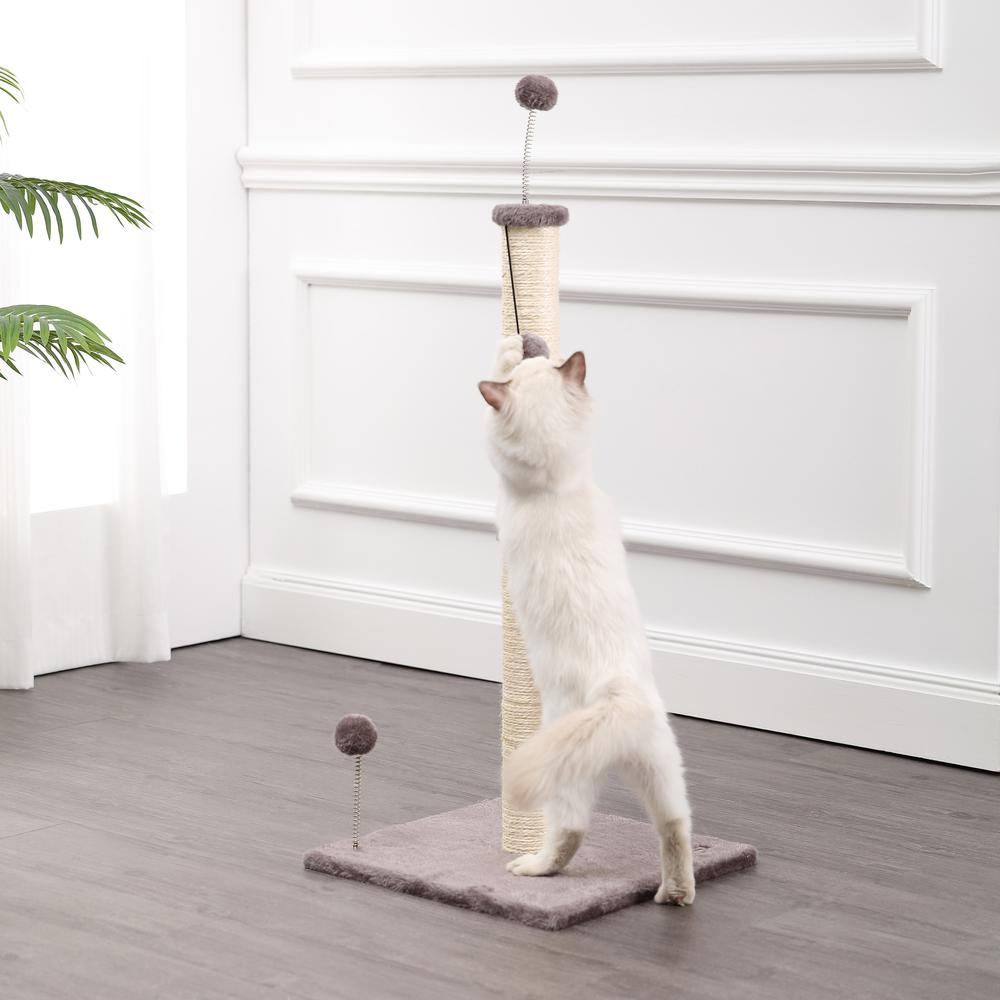 Sawyer 3-Tier Minimalist Jute Cat Tree Condo With Scratching Posts. Picture 6