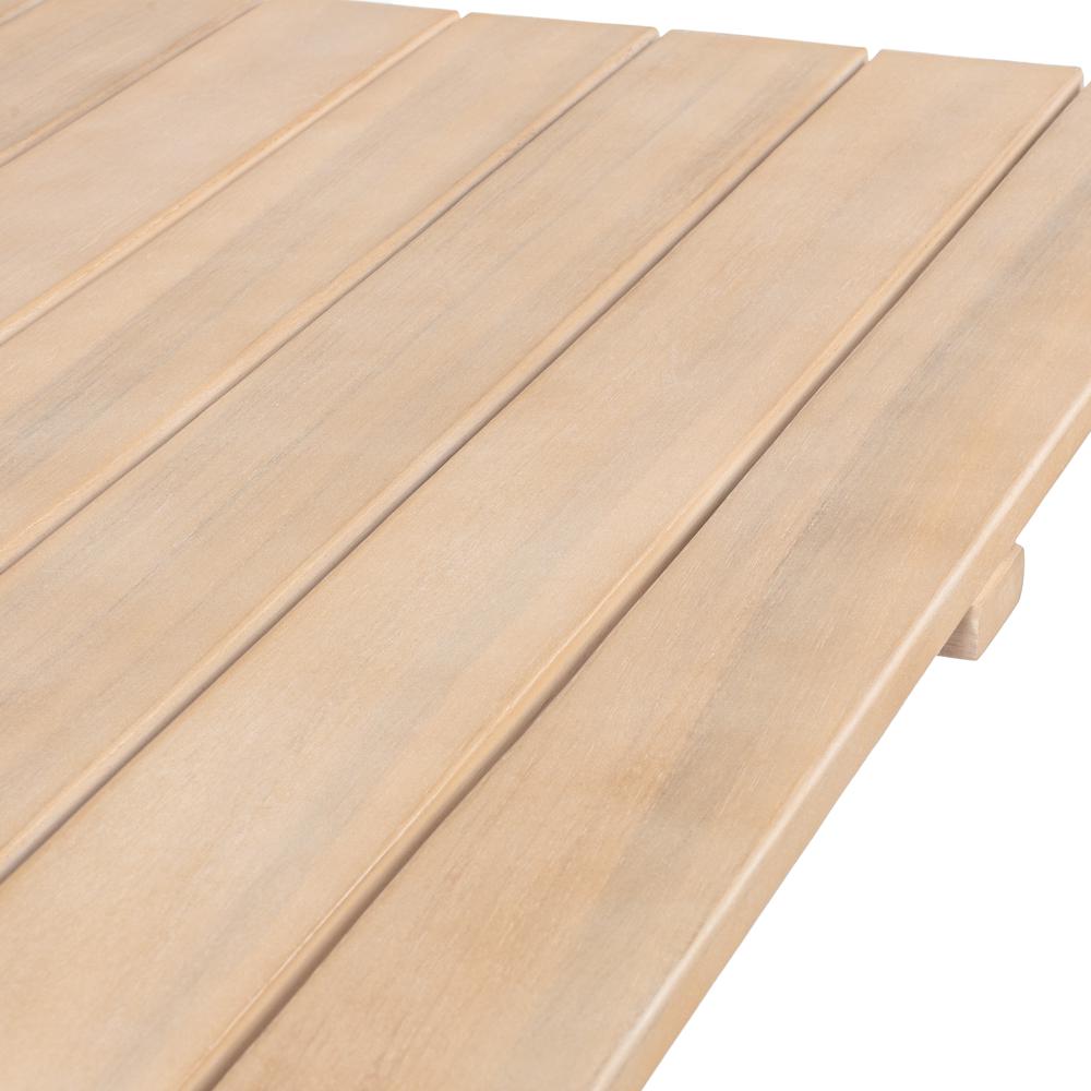Javea Modern Coastal 3-Piece Acacia Wood Outdoor Folding Bistro Set. Picture 4