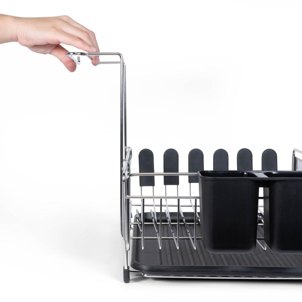 Compact Fingerprint-Proof Stainless Steel Dish Drying Rack. Picture 6