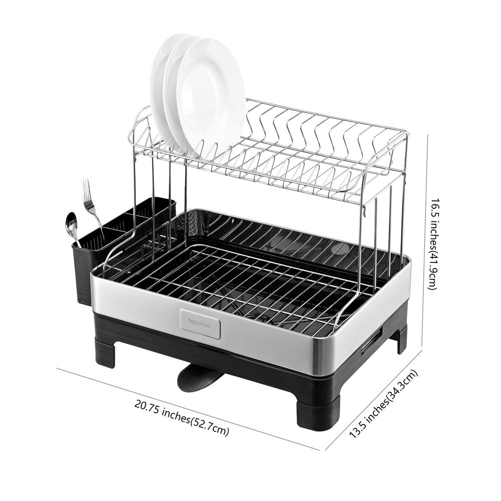 Palazzo Fingerprint-Proof Stainless Steel 2-Tier Dish Drying Rack. Picture 14