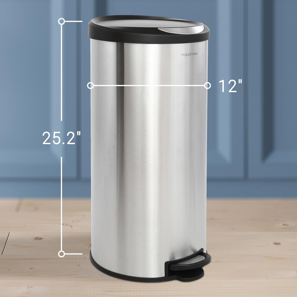 Oscar Round Step-Open Trash Can with Mini Trash Can. Picture 13