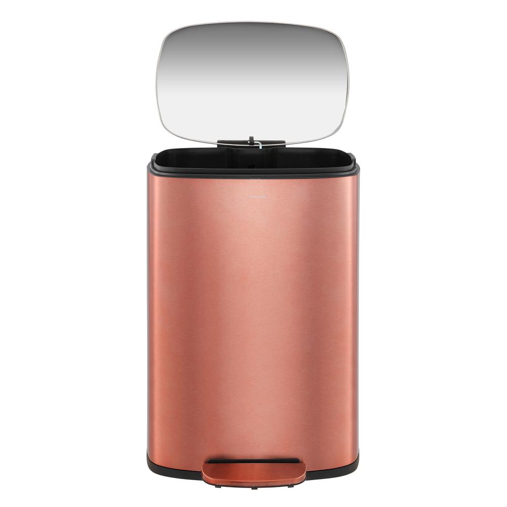 Connor Rectangular Trash Can with Soft-Close Lid and Mini Trash Can. Picture 6