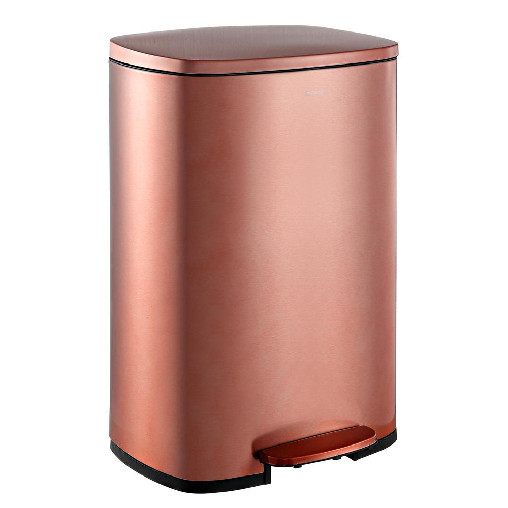 Connor Rectangular Trash Can with Soft-Close Lid and Mini Trash Can. Picture 4