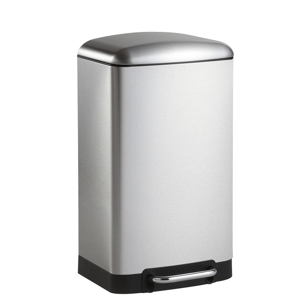 Ashley Rectangular Trash Can With Soft-Close Lid With Mini Trash Can. Picture 5