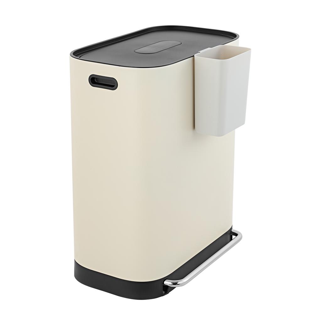 Beni Kitchen Trash/Recycling Double-Bucket Step-Open Trash Can with Liners. Picture 8