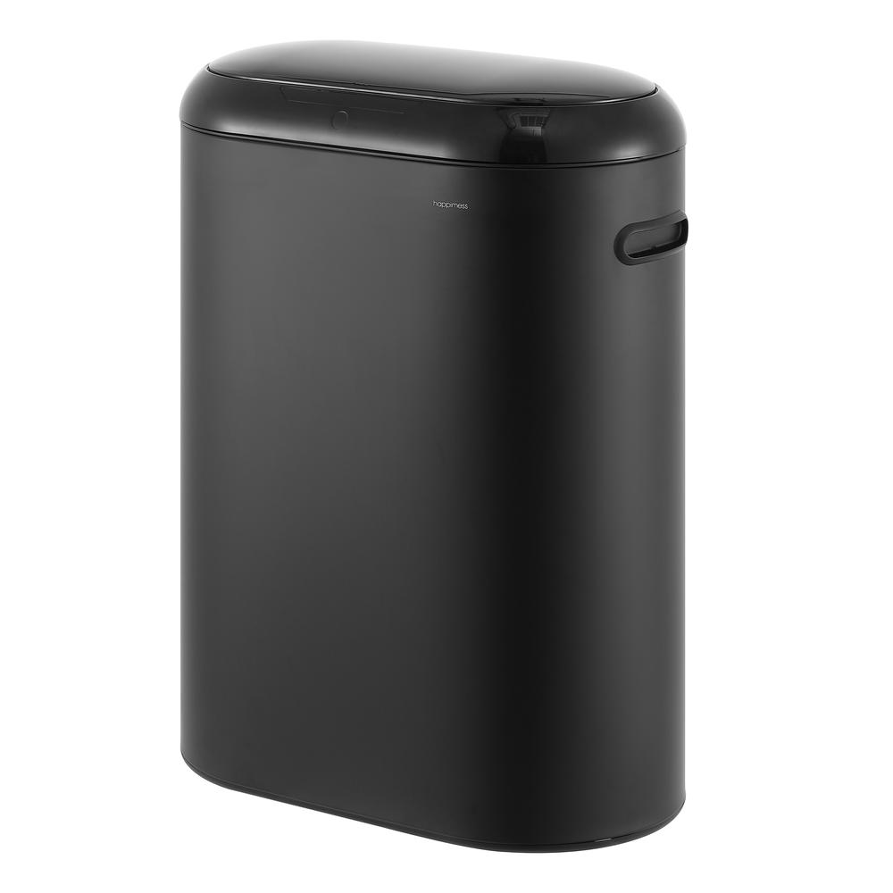 Robo Kitchen Slim Oval Motion Sensor Touchless Trash Can With Touch Mode. Picture 1