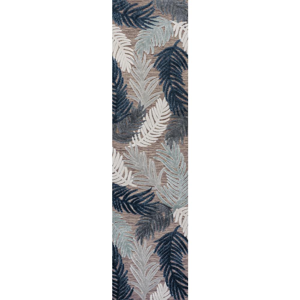 Montego High-Low Tropical Palm Area Rug. Picture 1
