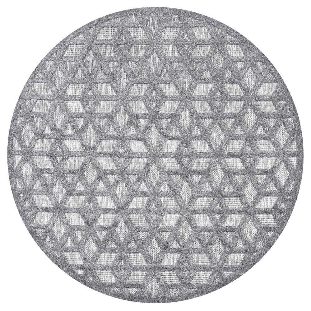 Talaia Neutral Geometric Indoor/Outdoor Area Rug. The main picture.