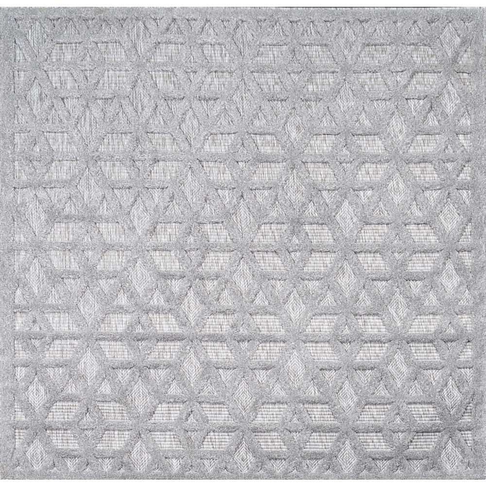 Talaia Neutral Geometric Indoor/Outdoor Area Rug. Picture 1