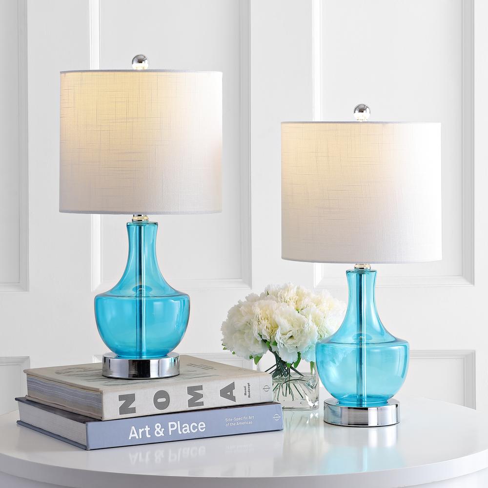 Colette Mini Glass LED Table Lamp (Set of 2). Picture 3