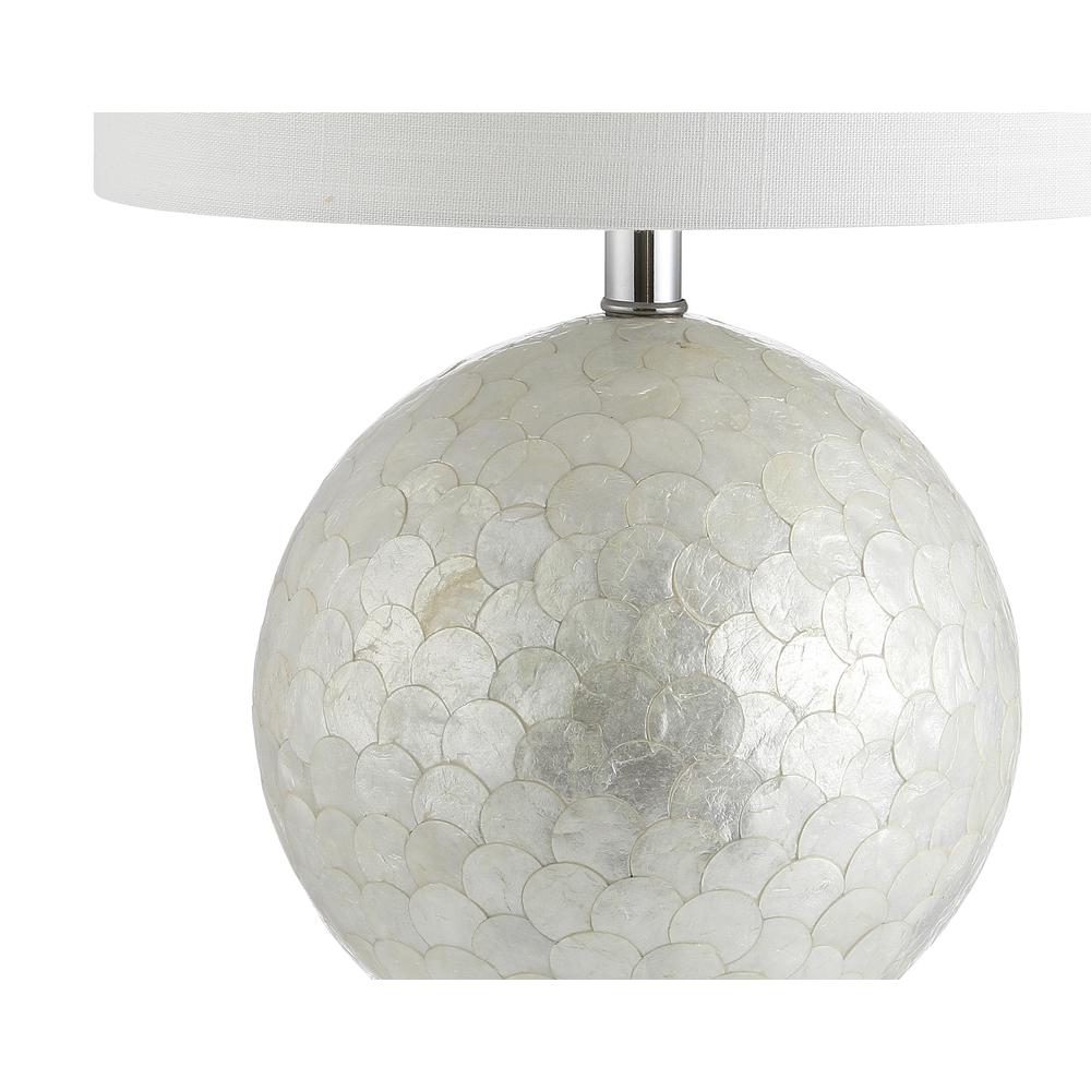 Zuri Capiz Seashell Sphere Led Table Lamp. Picture 3
