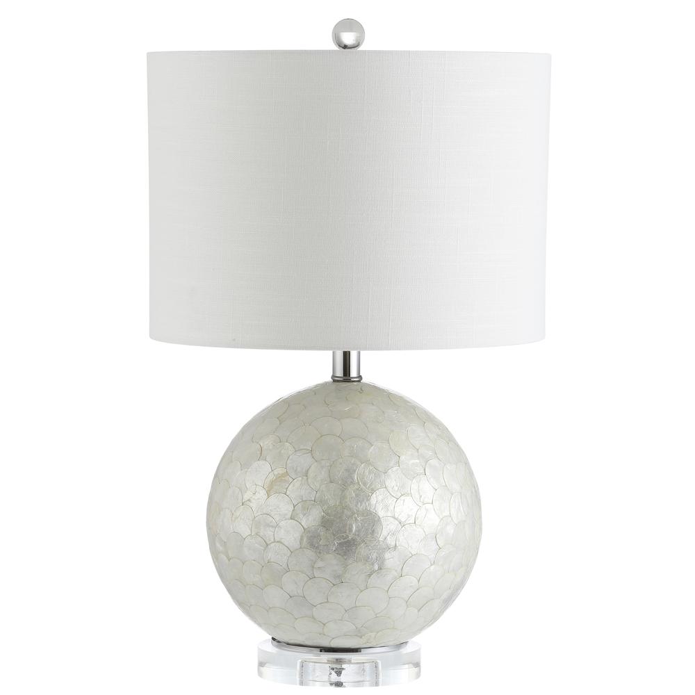 Zuri Capiz Seashell Sphere LED Table Lamp. Picture 2