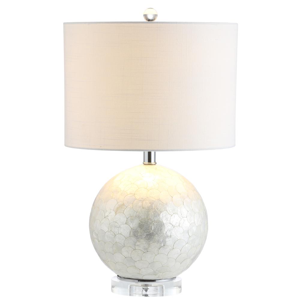 Zuri Capiz Seashell Sphere Led Table Lamp. Picture 1