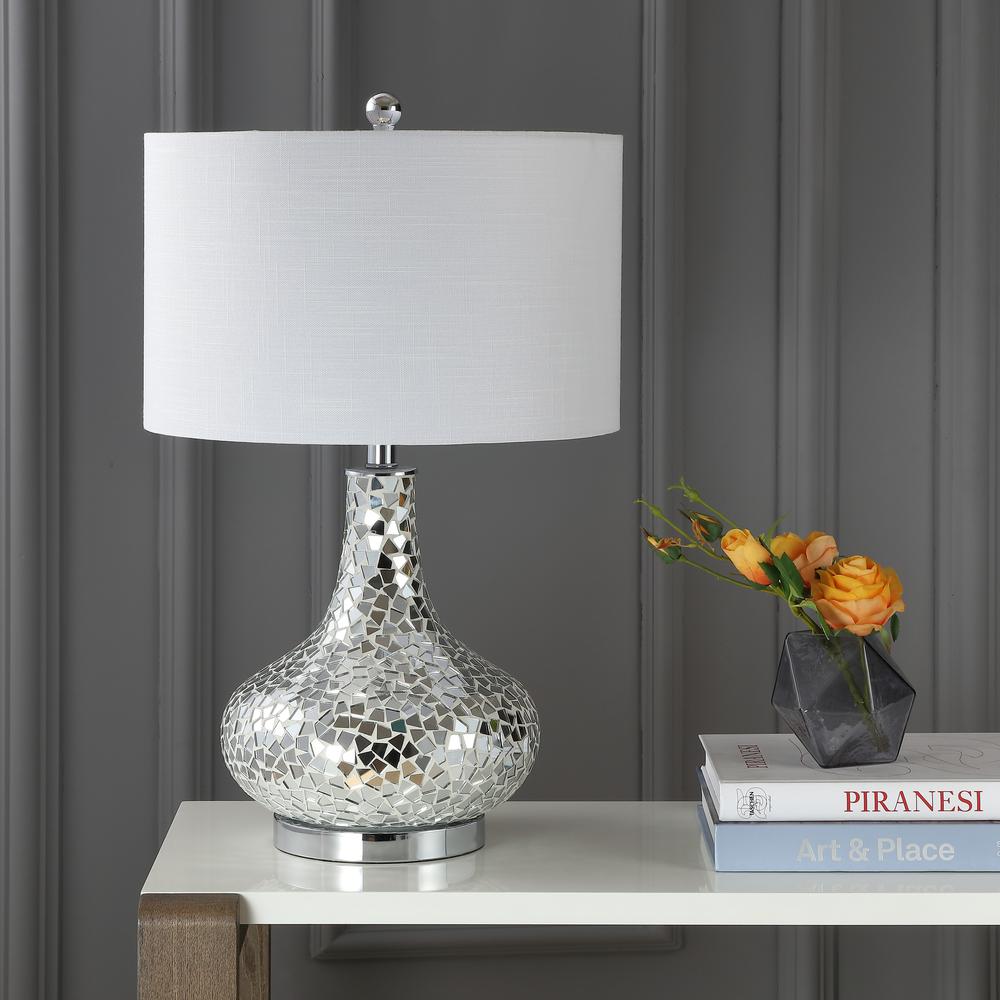 Emilia Mirrored Mosaic LED Table Lamp. Picture 6