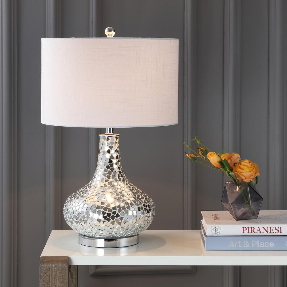 Emilia Mirrored Mosaic LED Table Lamp. Picture 5