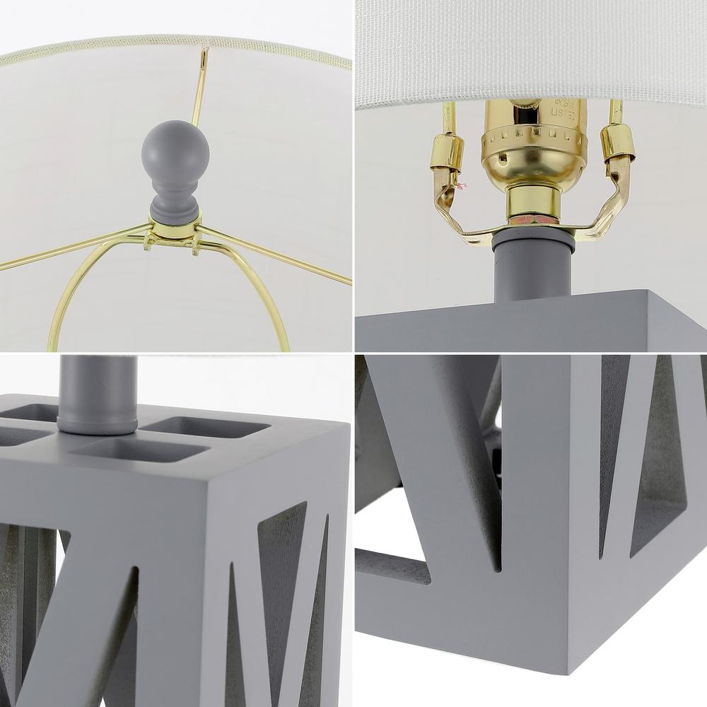 Vega Minimalist Edison Metal/Marble Led Floor Lamp. Picture 3