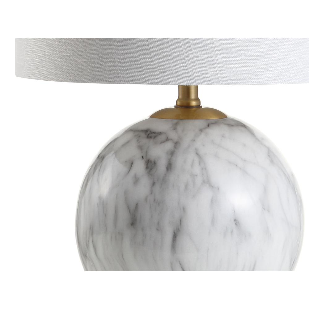 Luna Faux Marble Resin LED Table Lamp. Picture 3