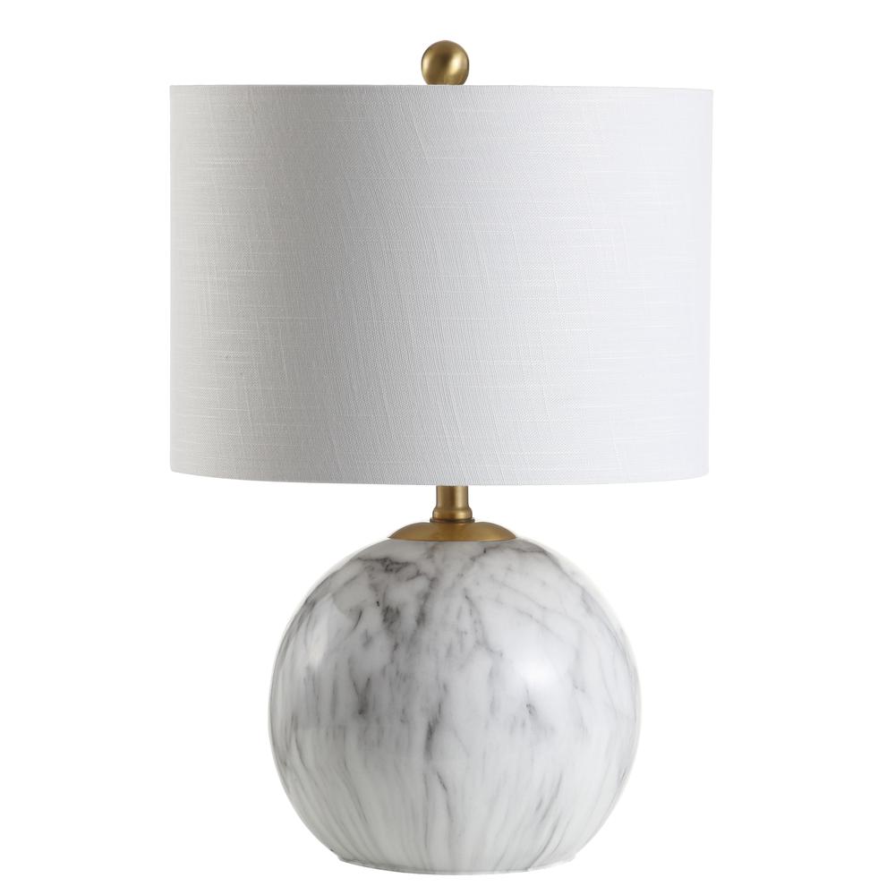Luna Faux Marble Resin Led Table Lamp. Picture 2