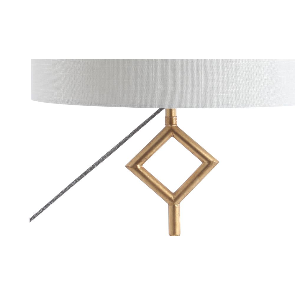 Diamante Modern Gilt Metal With Marble Base Led Table Lamp. Picture 3
