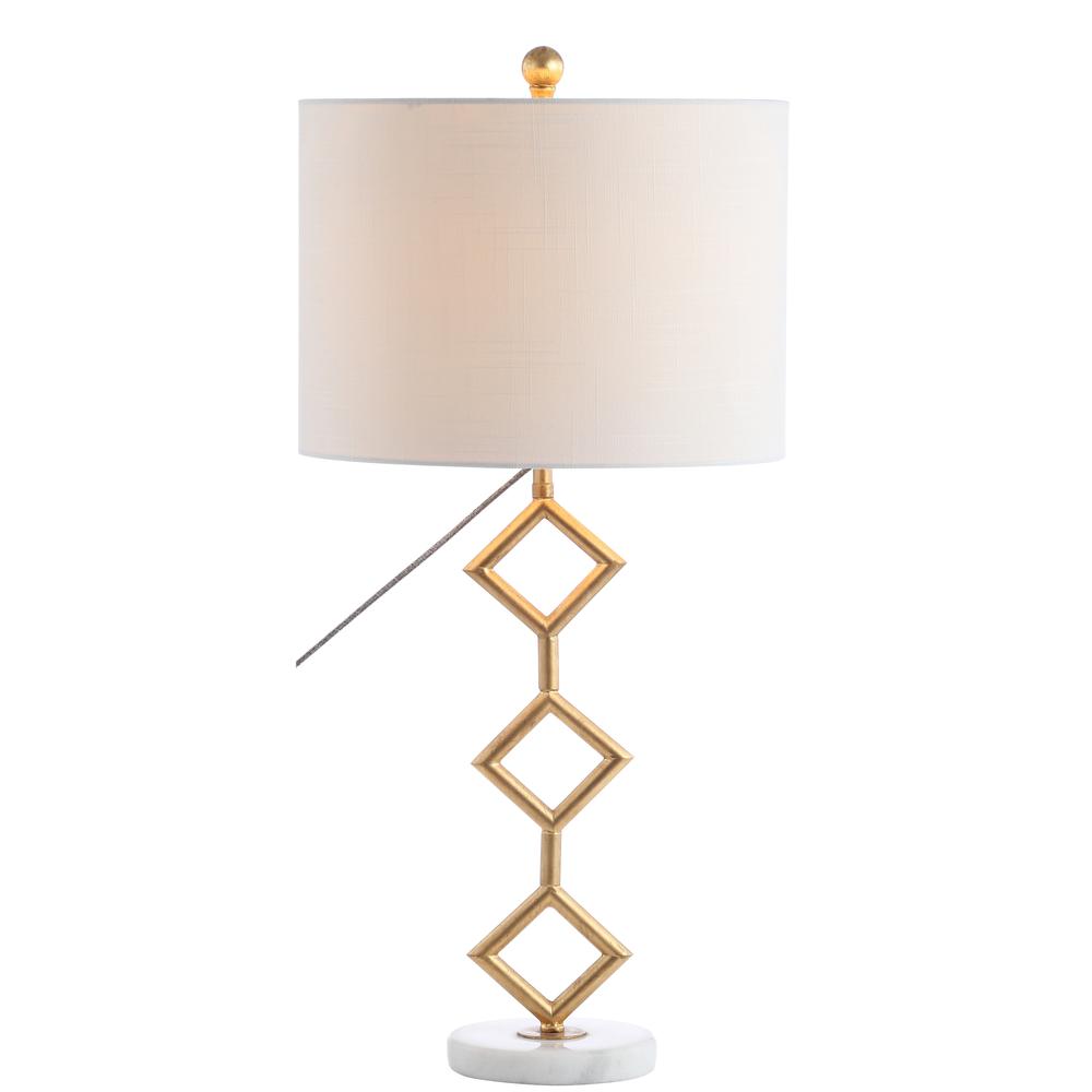 Diamante Modern Gilt Metal With Marble Base Led Table Lamp. Picture 1