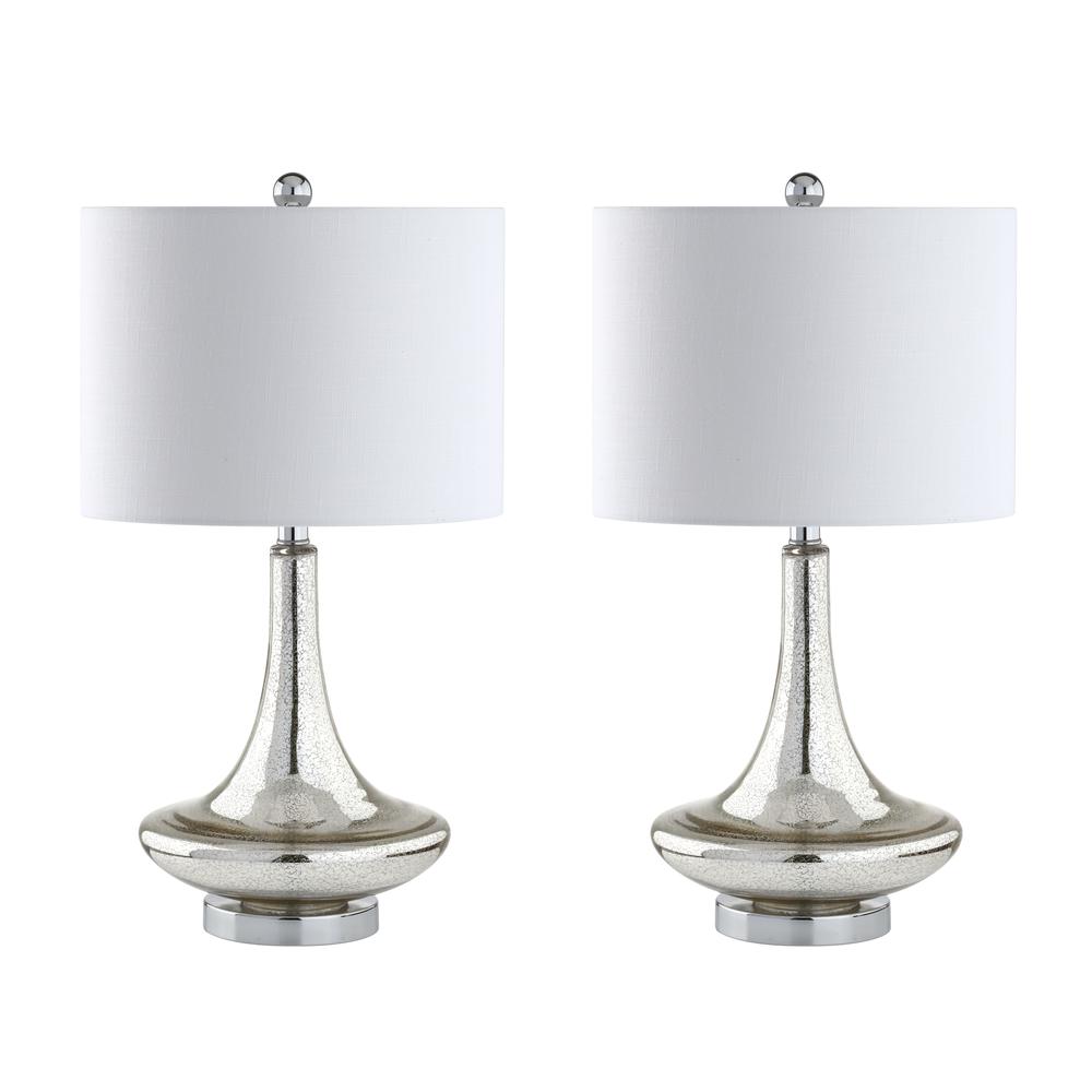 Cecile Glass Teardrop LED Table Lamp (Set of 2). Picture 2