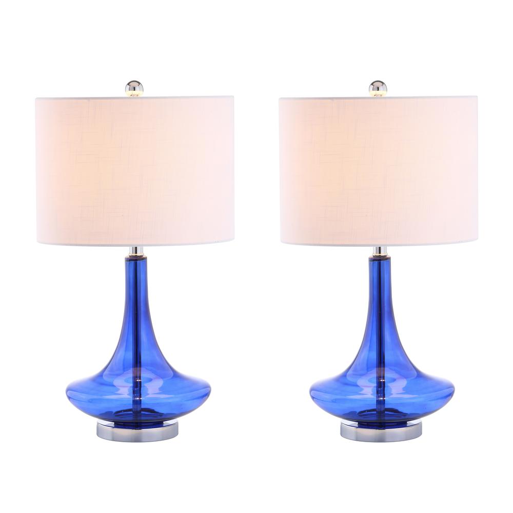 Cecile Glass Teardrop LED Table Lamp (Set of 2). Picture 1