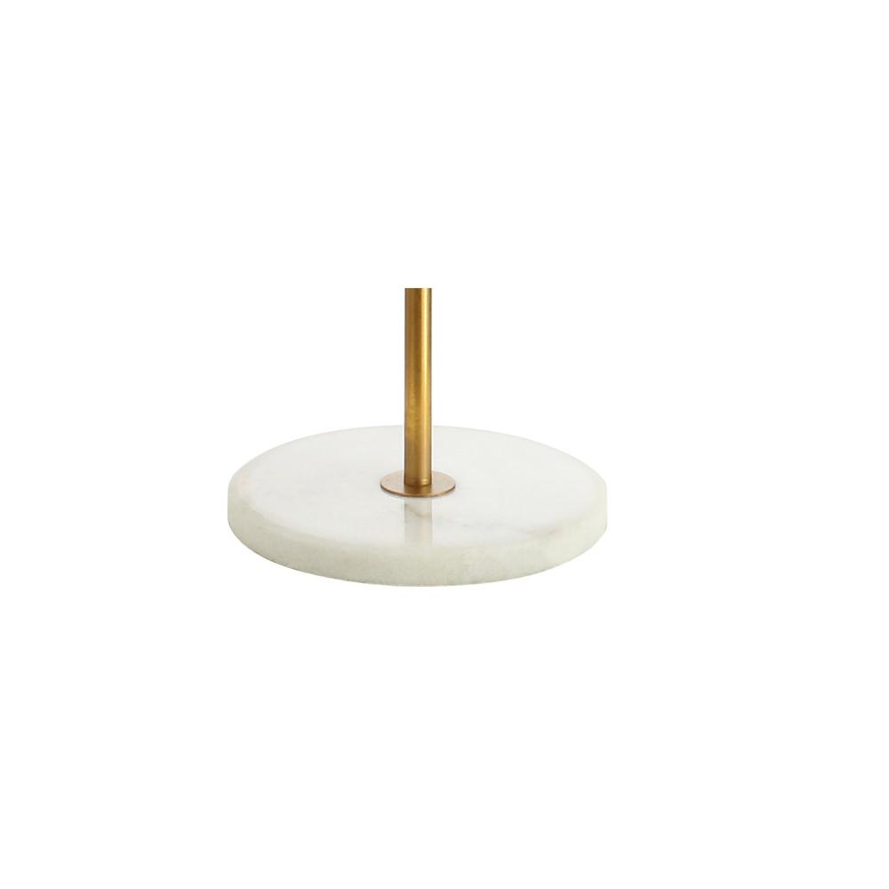 Diamante Modern Gilt Metal with Marble Based LED Floor Lamp. Picture 4