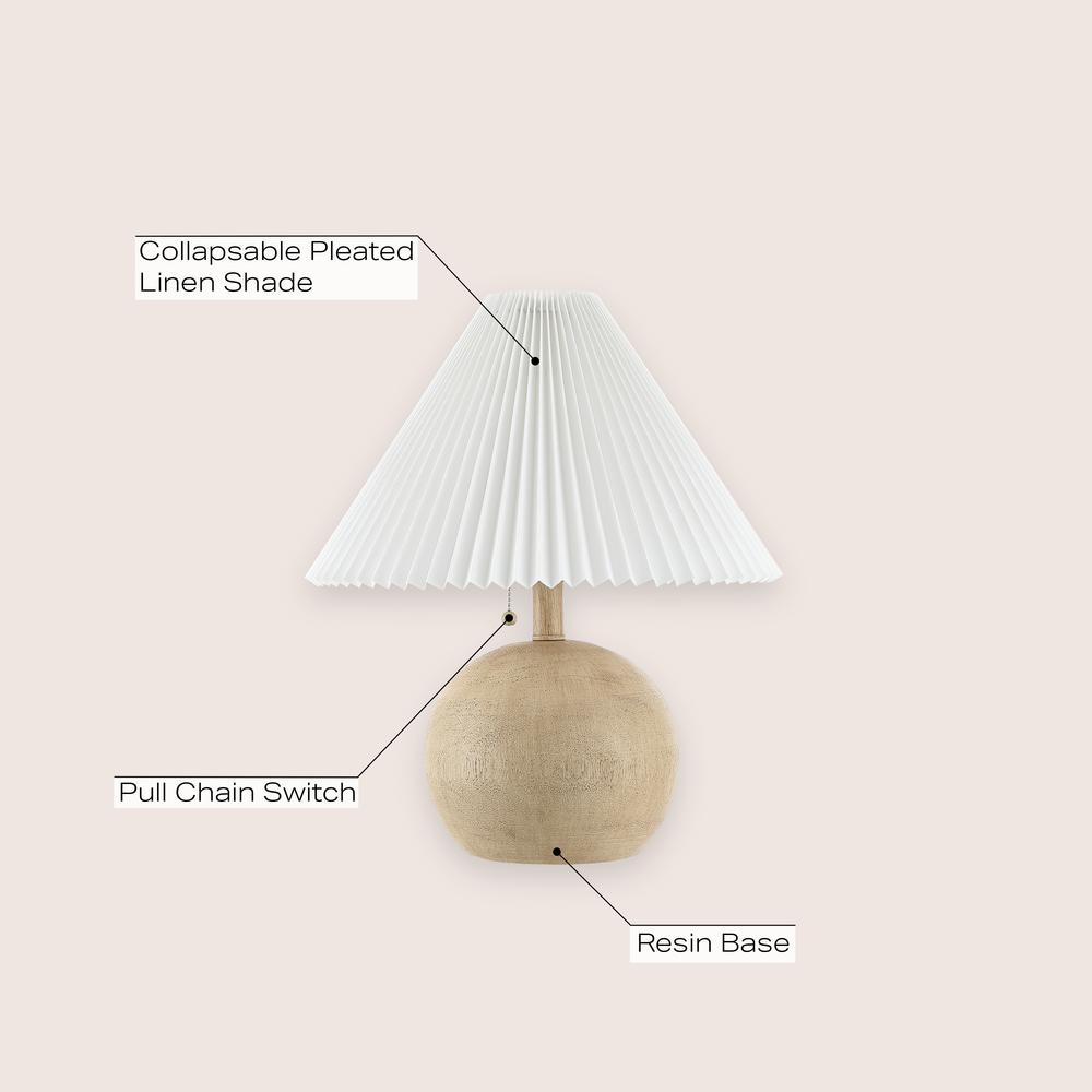 Aksel Coastal Scandinavian Rattan/Iron Sphere Led Table Lamp. Picture 4