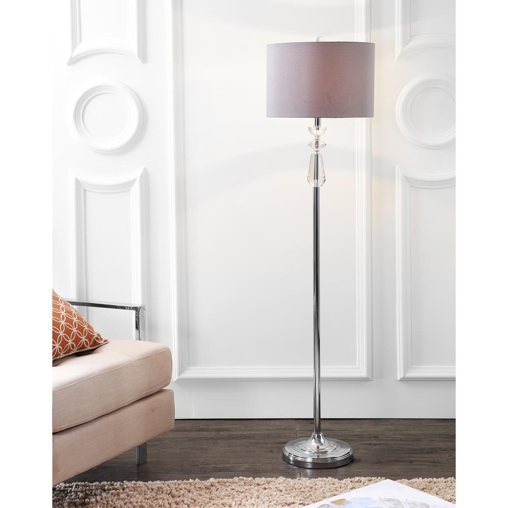 Layla Crystal Metal LED Floor Lamp. Picture 7