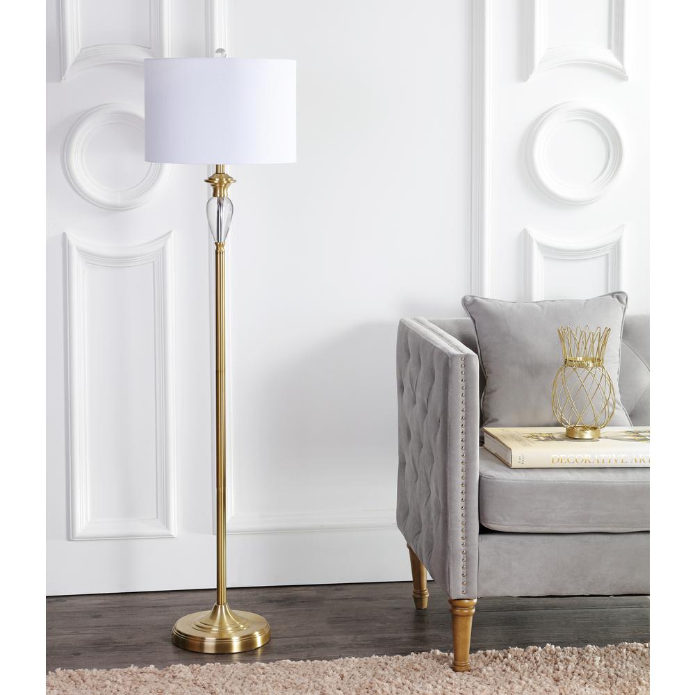 Evelyn Crystal Metal LED Floor Lamp. Picture 8