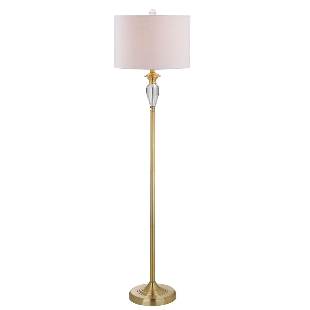 Evelyn Crystal Metal LED Floor Lamp. Picture 1