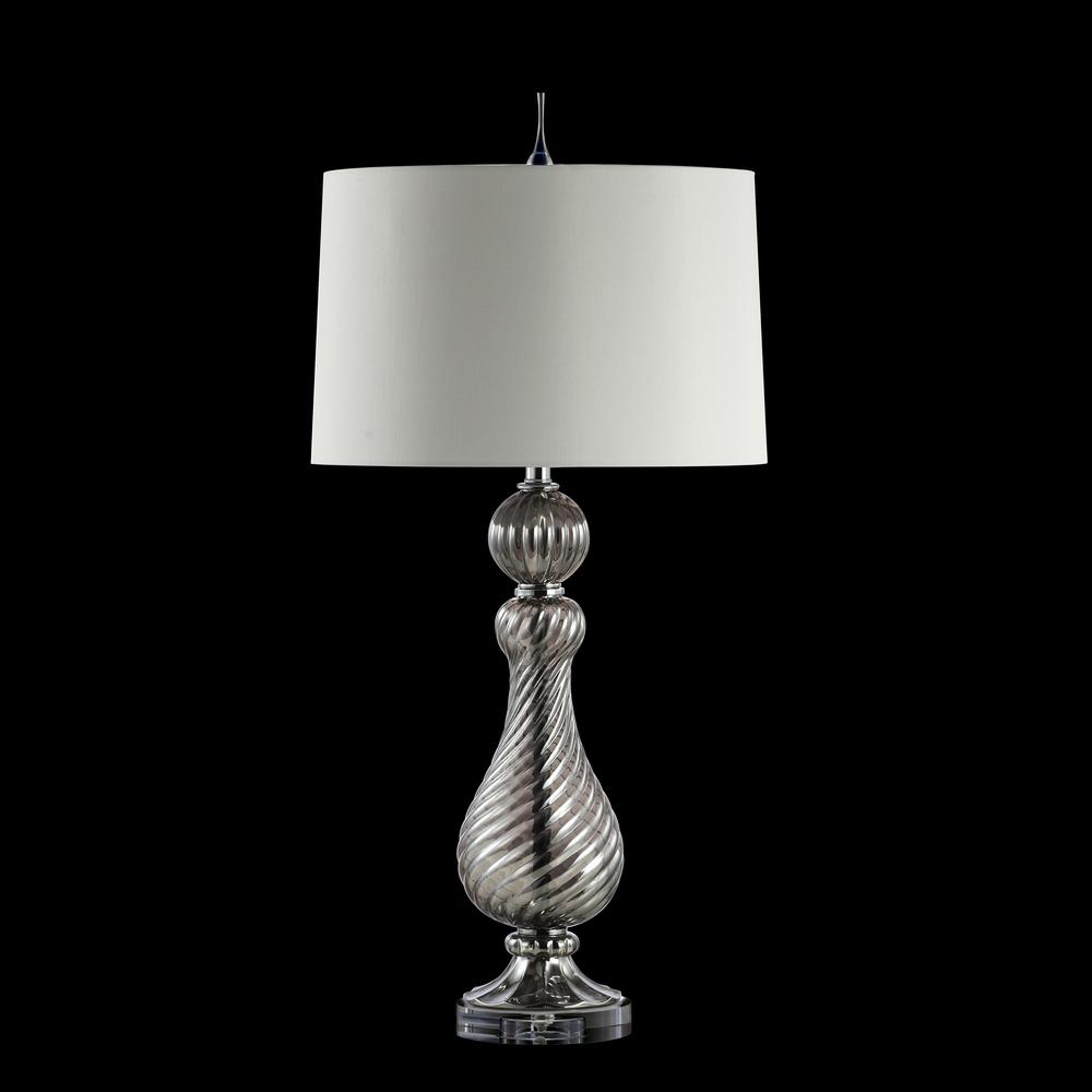 Murano Swirled Crystalglass LED Table Lamp. Picture 4