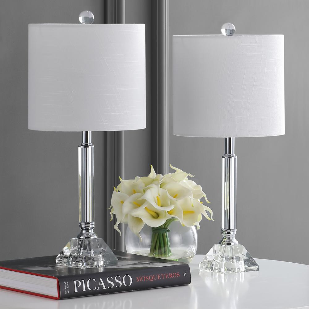 Dana Crystal Columnmetal LED Table Lamp (Set of 2). Picture 6
