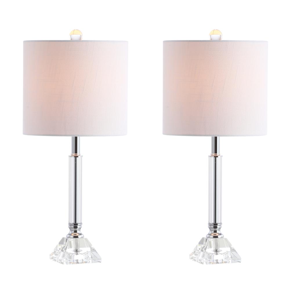 Dana Crystal Columnmetal LED Table Lamp (Set of 2). Picture 1
