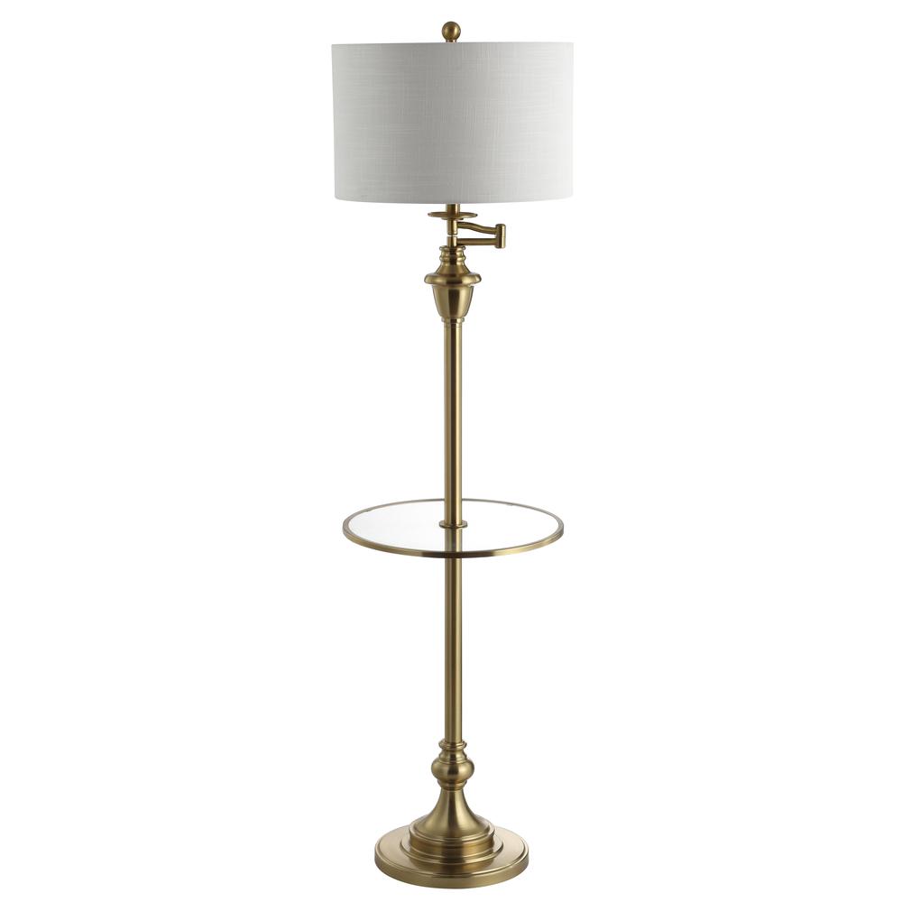 Cora Metal/Glass LED Side Table and Floor Lamp. Picture 2