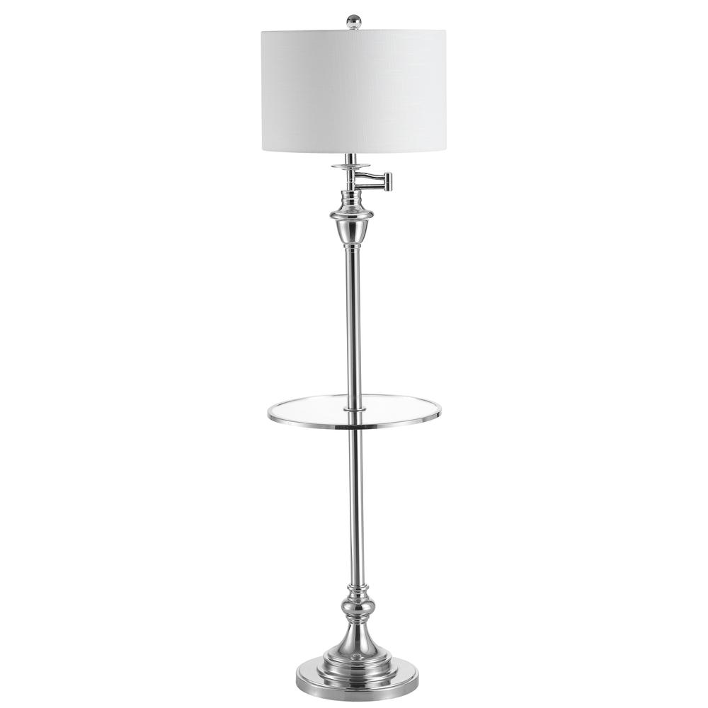 Cora Metal/Glass LED Side Table and Floor Lamp. Picture 2