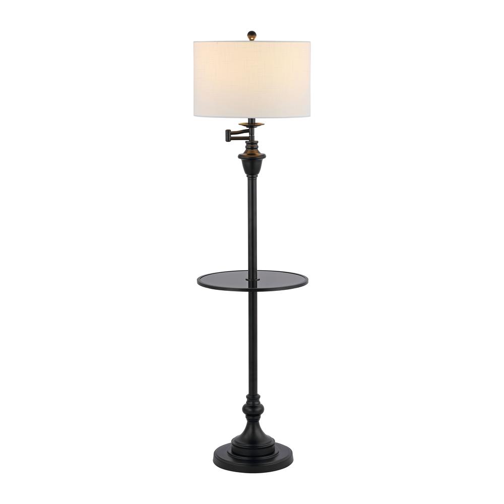 Cora Metal/Glass LED Side Table and Floor Lamp. Picture 1