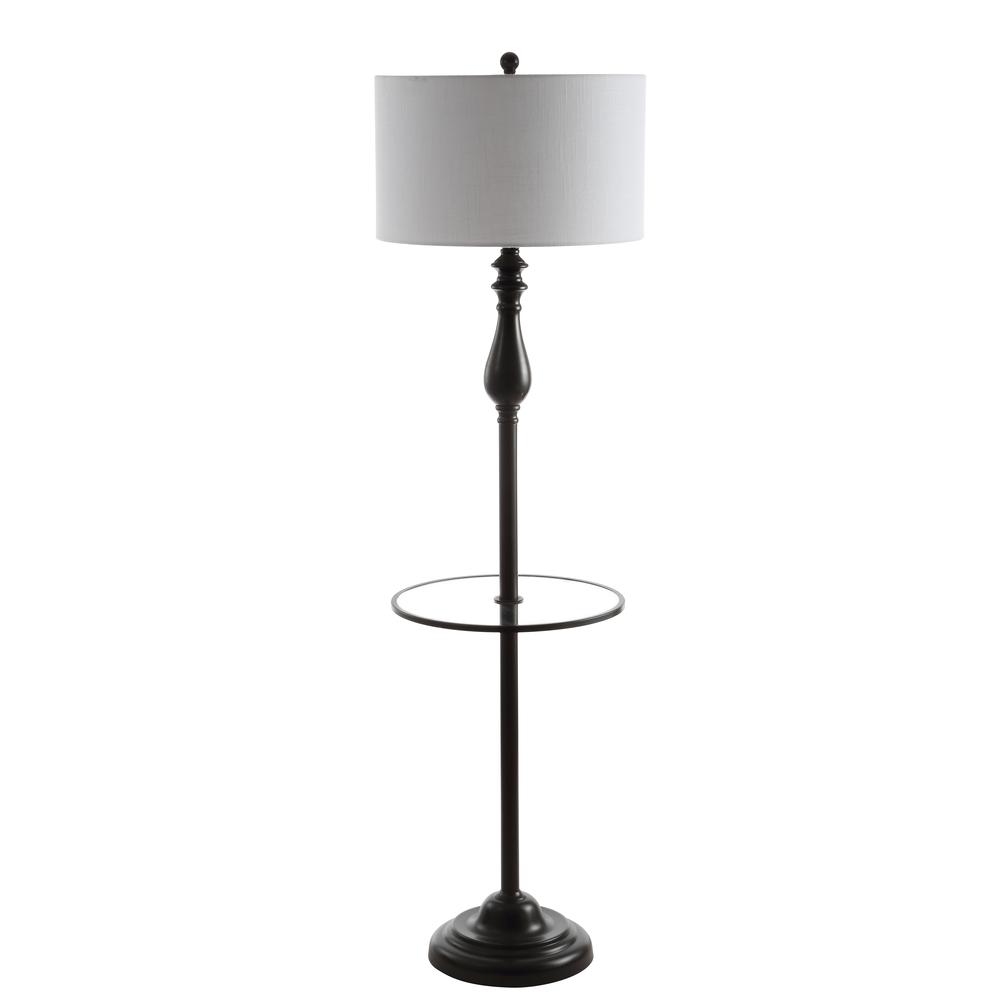 Laine Metal/Glass LED Side Table and Floor Lamp. Picture 2