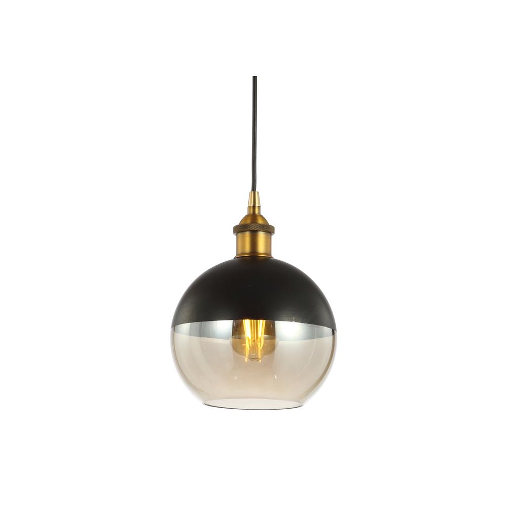 Nixon Adjustable Drop Globe Metal/Glass LED Pendant. Picture 10