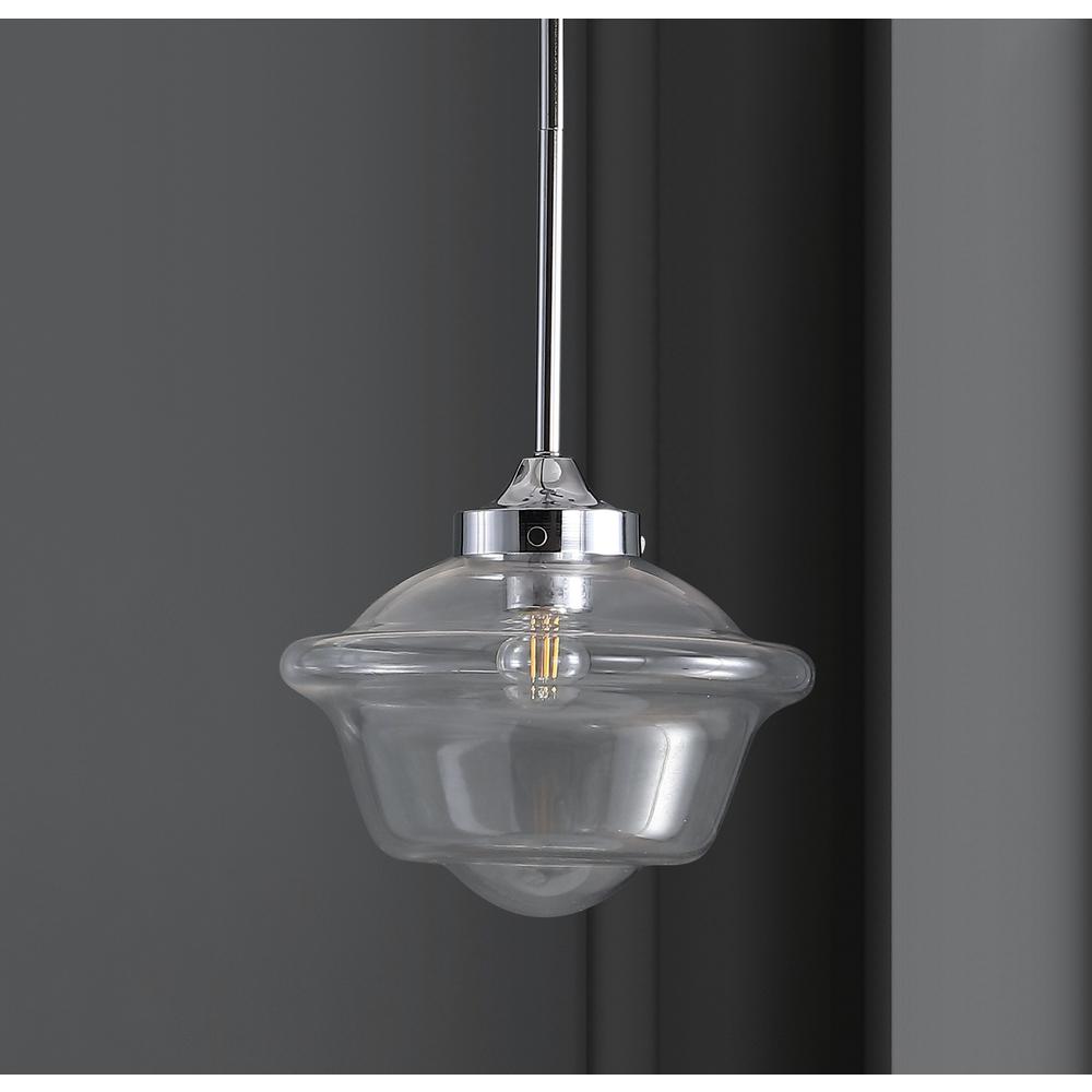 Kurtz Adjustable Drop Metal/Glass LED Pendant. Picture 7