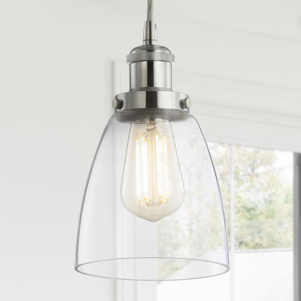 Cleo Adjustable Metal/Glass LED Pendant. Picture 11