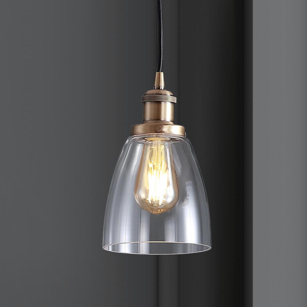 Cleo Adjustable Metal/Glass Led Pendant. Picture 11